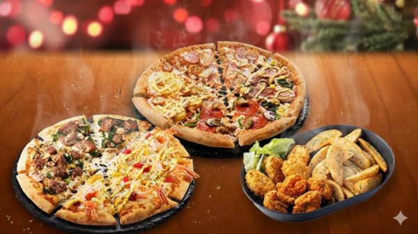デリバリー限定】＊冬の贅沢セットB＊ピザ2枚＋パーティーボックス1個